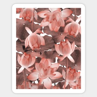 Ethereal Red Lotus Sticker